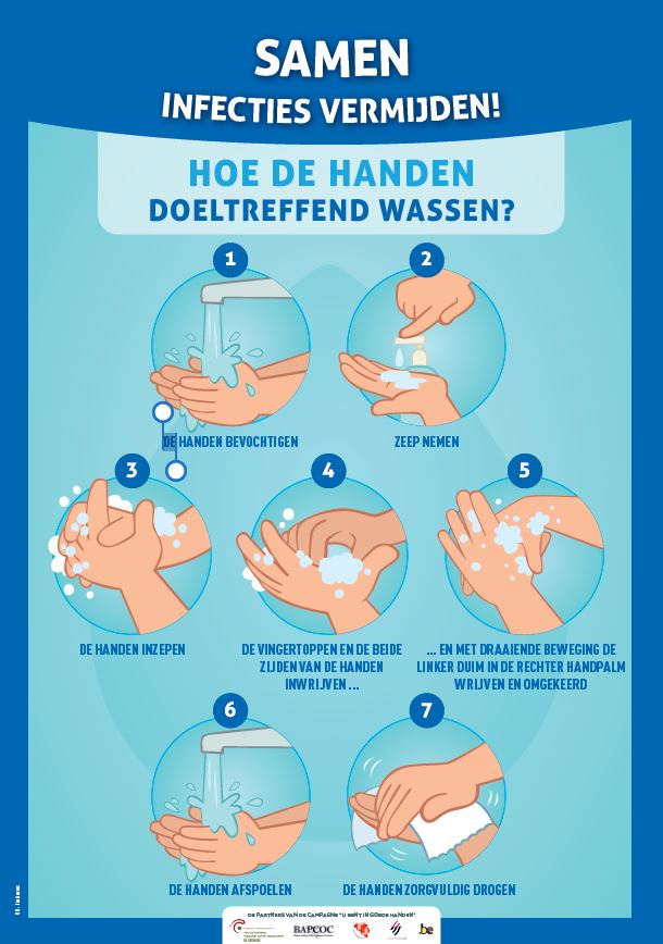 Affiche handen wassen