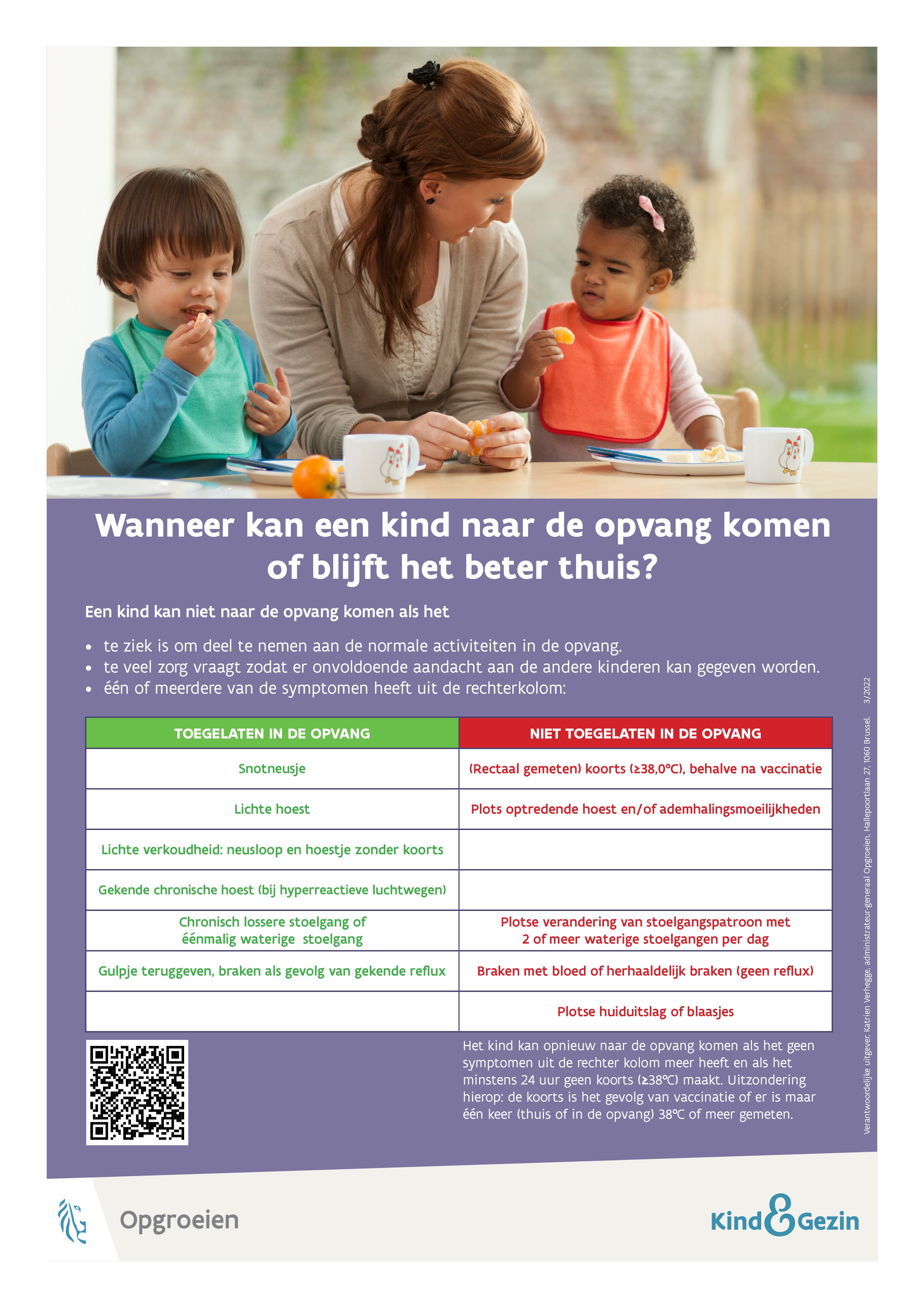 Wanneer naar de opvang