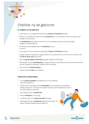 cover checklist na de geboorte