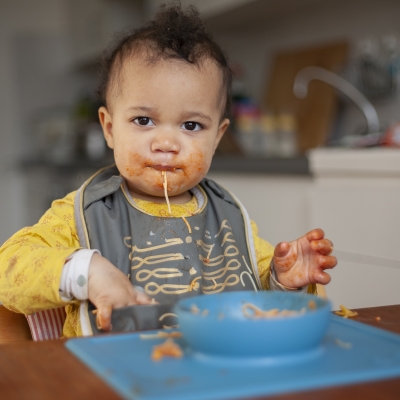 Spaghetti eten