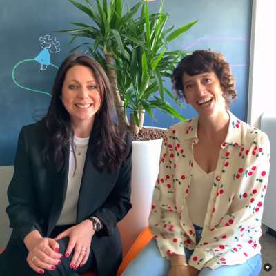 Kristel Verbeke en Claudia Di Vaio van Eénreeks Zorgen voor mama