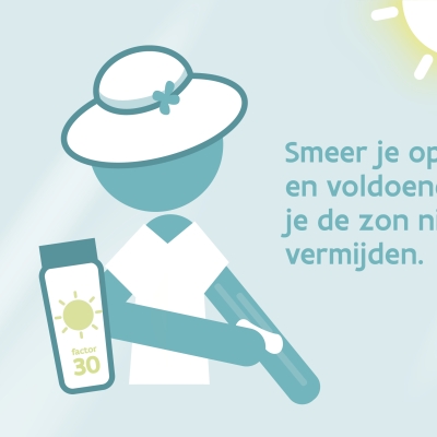 Warme dagen, Smeer je op tijd en voldoende in als je de zon niet kunt vermijden