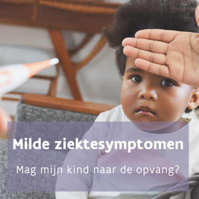 zwart kindje met handje en thermometer