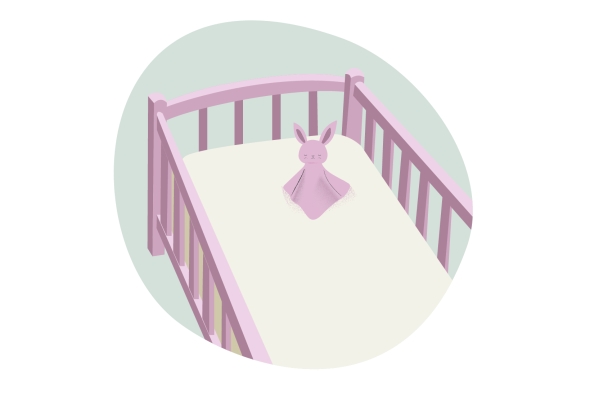 illustratie - kinderbed